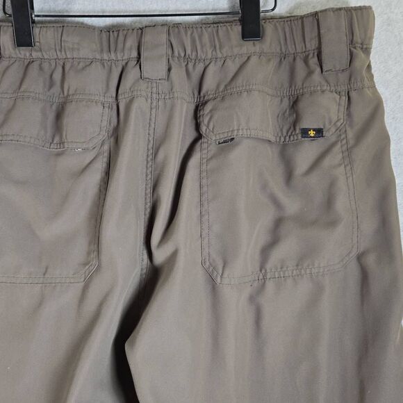 Boys Scouts of America Pants Switchback Green Relaxed XL Convertible Zip Off Car - Picture 7 of 11